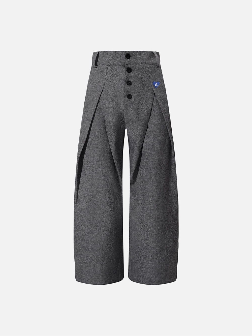Alefric Edin women’s Gray Wide-Leg Pleated Pants